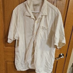 Tommy Bahama Men's Cream Button Down Shirt